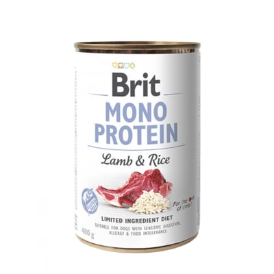 BRIT LATA MONO PROTEIN LAMB & RICE 400 G