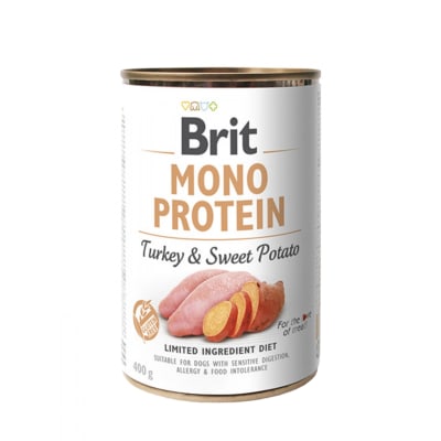 BRIT LATA MONO PROTEIN TURKEY & SWEET POTATO 400 G