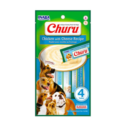 CHURU DOG CHICKEN AND CHEESE 14GR 4 TUBES