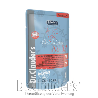 DR CLAUDER´S CAT BEST SELECT STERILISED #32 POLLO TERNERA C/HIERBA GATERA