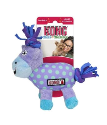 Juguete Kong DTDA58 Dots & Daisies Cow XS