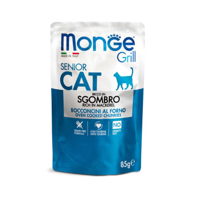 Monge Feline Grill Senior caballa 85 g