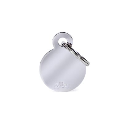 PLACA BASIC CHROME SMALL ROUND CHROMED BRASS (MFB11)