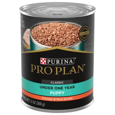 Pro Plan Puppy pollo y arroz lata 368 g