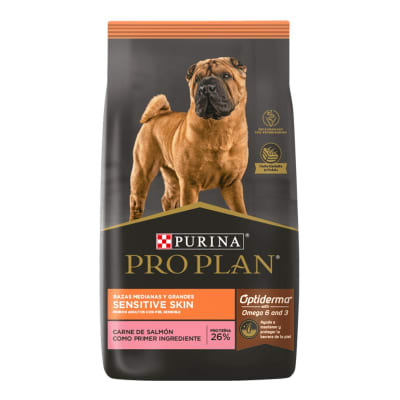 Pro Plan Sensitive Skin raza mediana y grande 15 kg