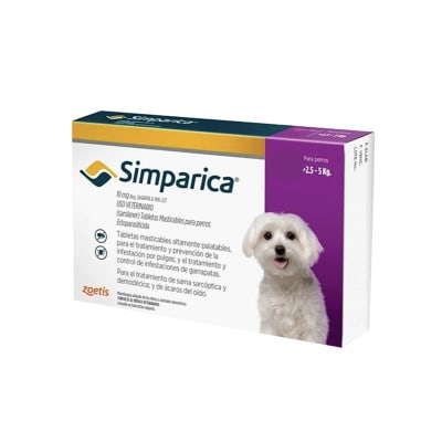 Antipulgas Simparica tableta por unidad
