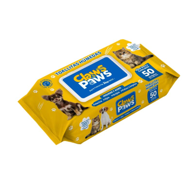 TOALLAS HUMEDAS CLAWS & PAWS (ALOE Y CALENDULA)