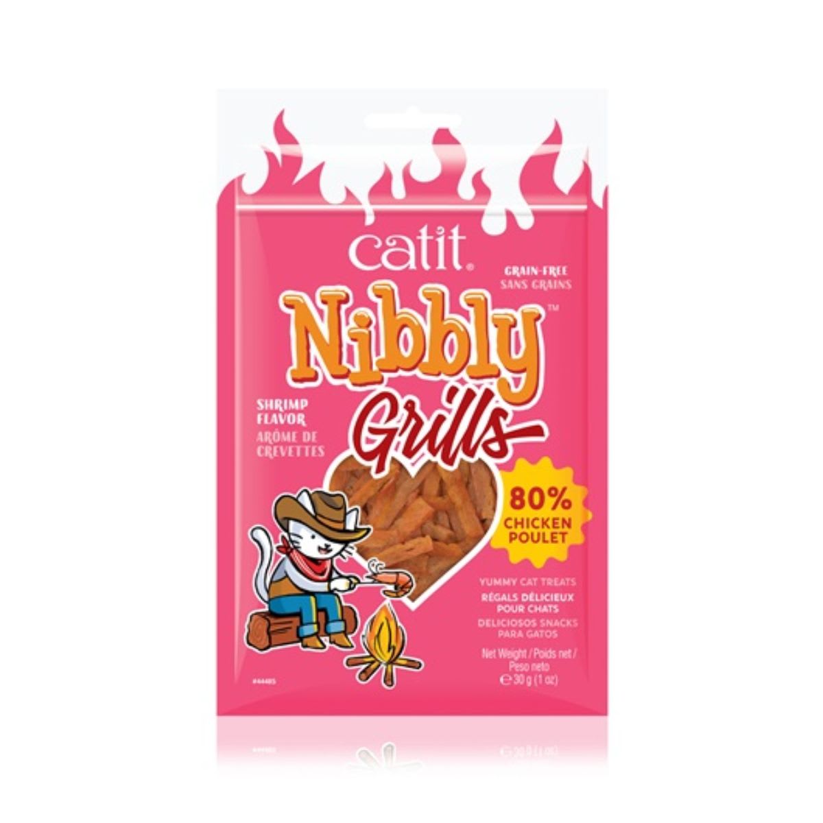 Cat it nibbly grills pollo y camaron 30 g1