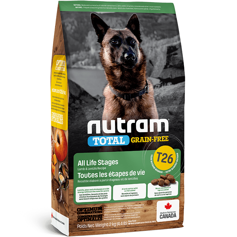 Nutram T26 Total Grain free Allergy Lamb Adult Dog1