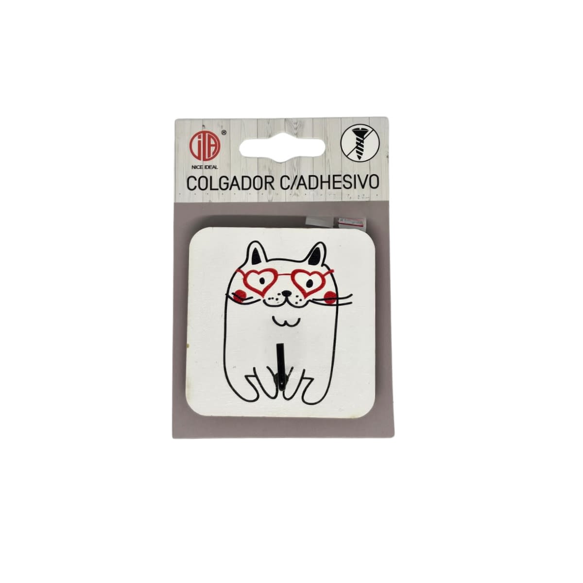 Colgador adhesivo de gato3