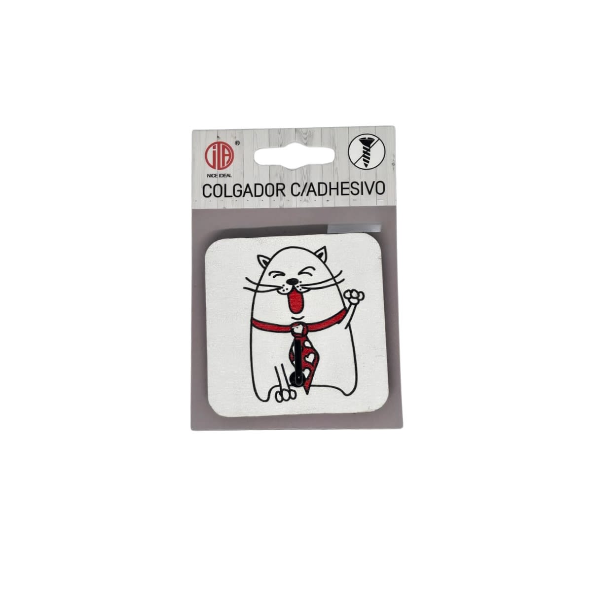 Colgador adhesivo de gato4