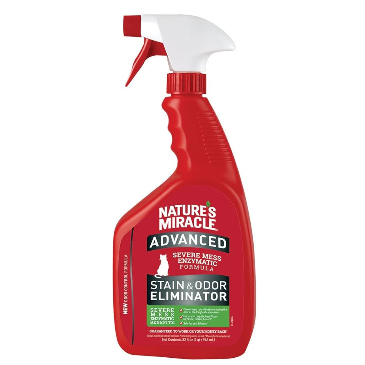 NATURE'S MIRACLE ADVANCED STAIN & ODOR ELIMINATOR PARA GATOS 946 ML1