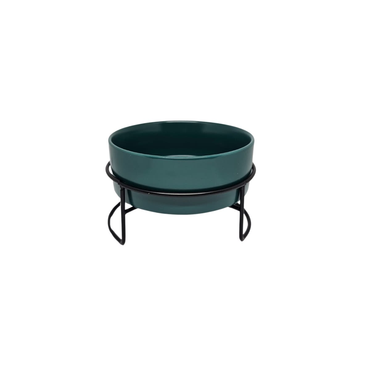 PLATO DE CERAMICA CON SOPORTE DE METAL1