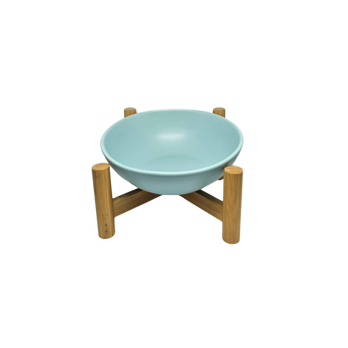 PLATO DE CERAMICA CON SOPORTE DE MADERA1