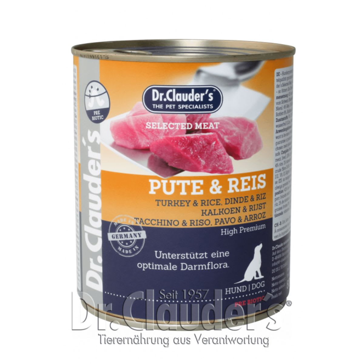 Dr. Clauder´s Dog Lata Pavo y Arroz2