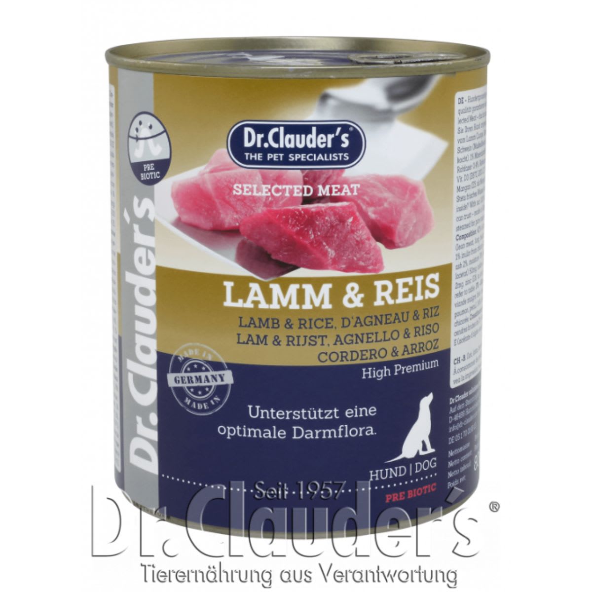 Dr. Clauder´s Dog Lata Cordero y Arroz2