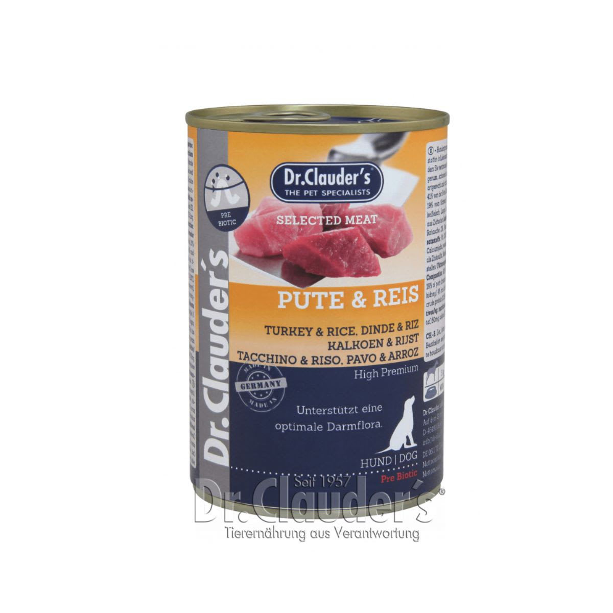 Dr. Clauder´s Dog Lata Pavo y Arroz1