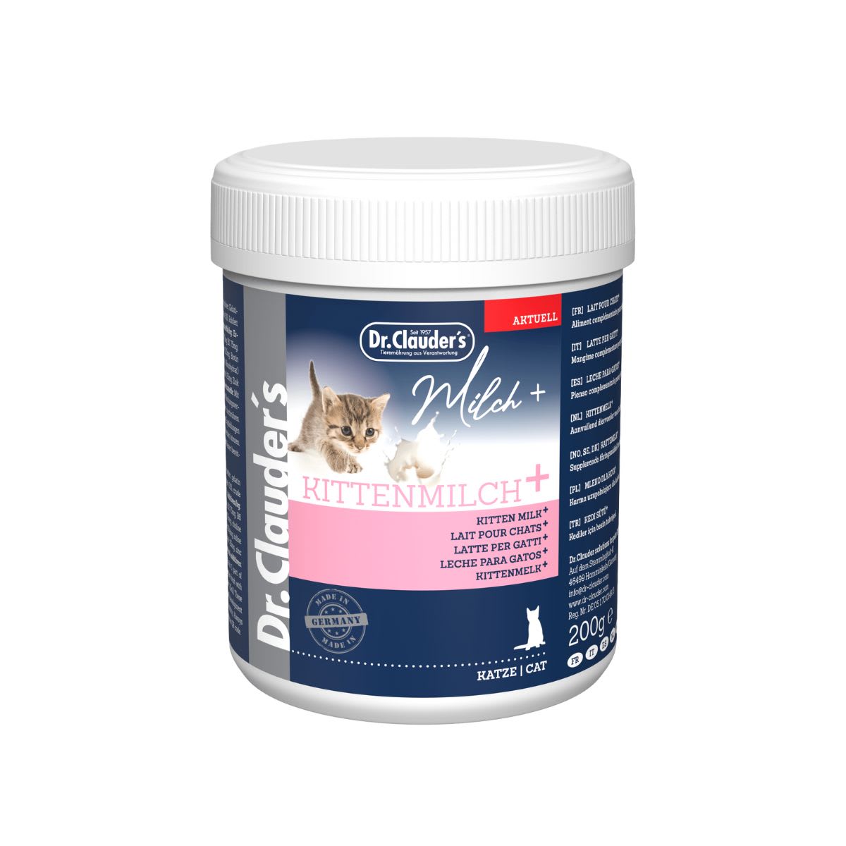 Dr. Clauder´s Leche en polvo para Gatito 200 g1