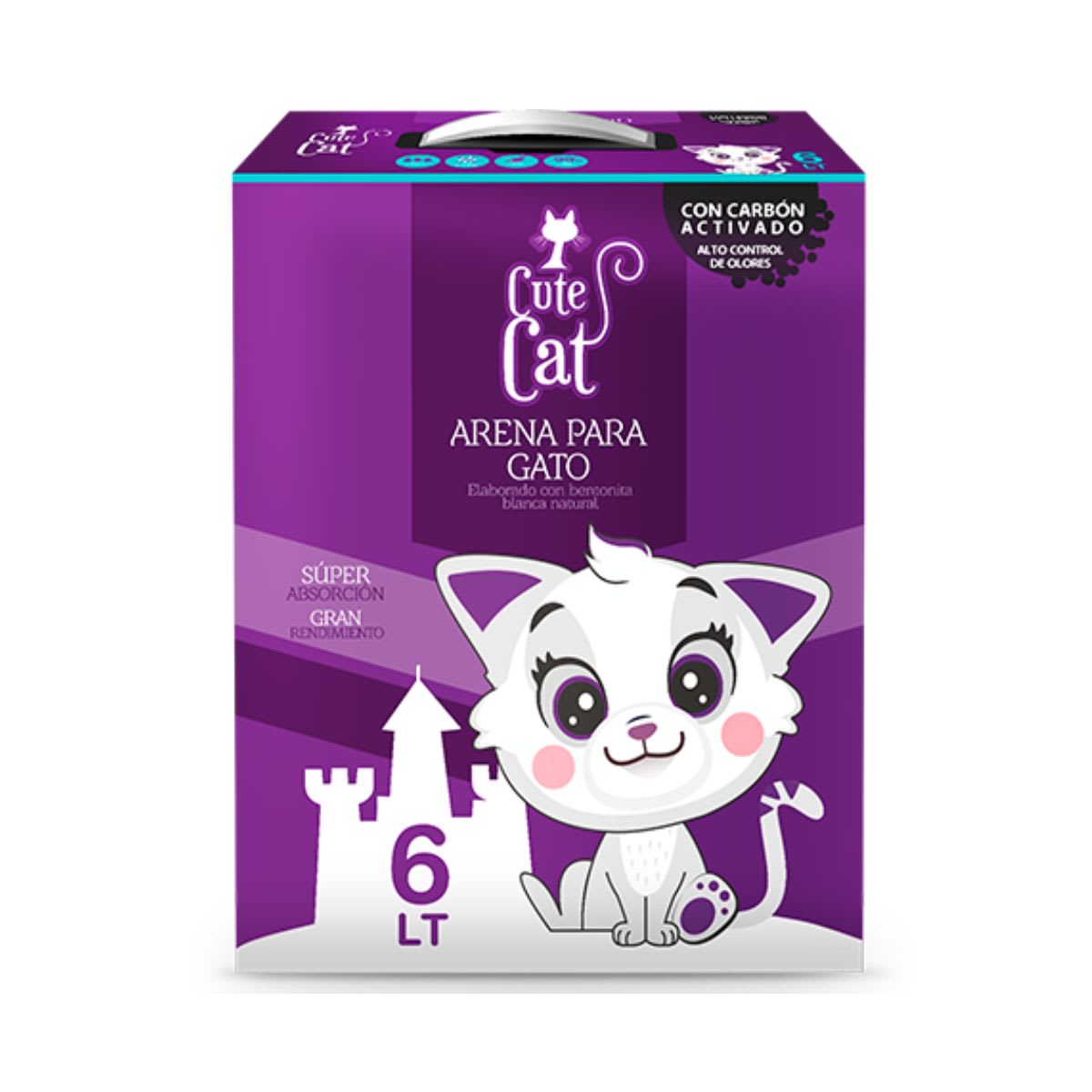 Arena Cute Cat carbón activado 6 lt1