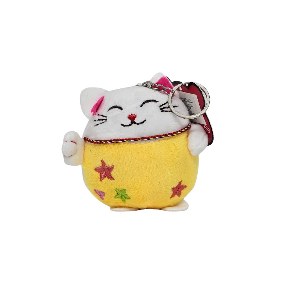 Llavero Gato de la fortuna de peluche2