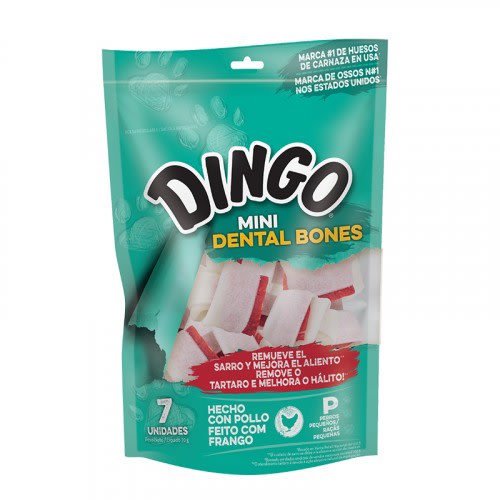 Hueso carnaza Dingo Dental mini bones x 7 und1