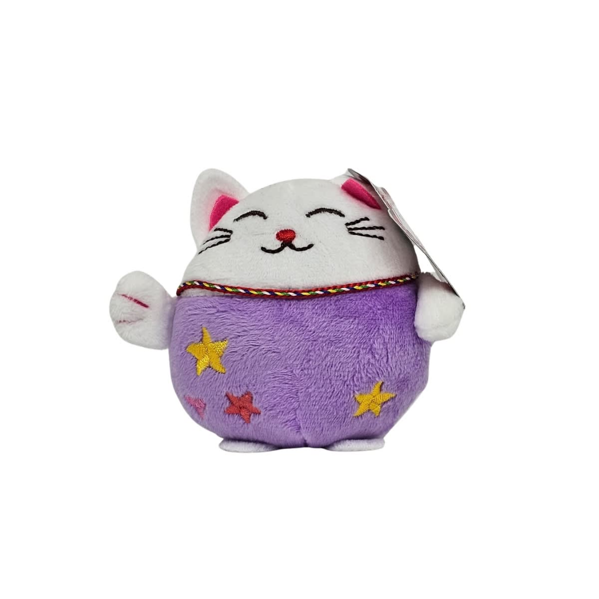Llavero Gato de la fortuna de peluche3