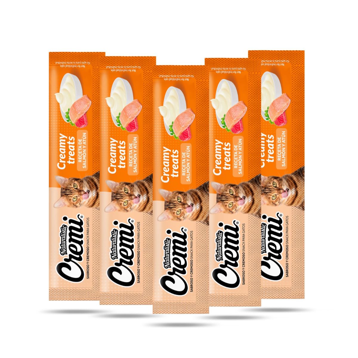 CREMI CREAMY TREATS SALMON & TUNA RECIPE X 5 UND2