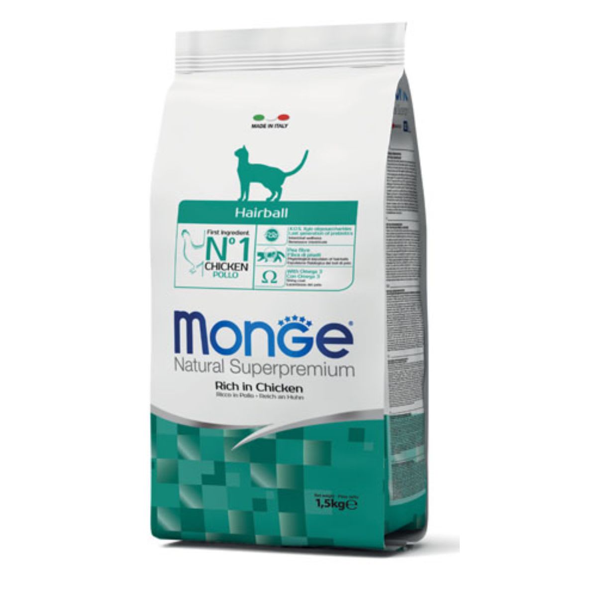 Monge Feline Adult Hairball control 1.5 kg1