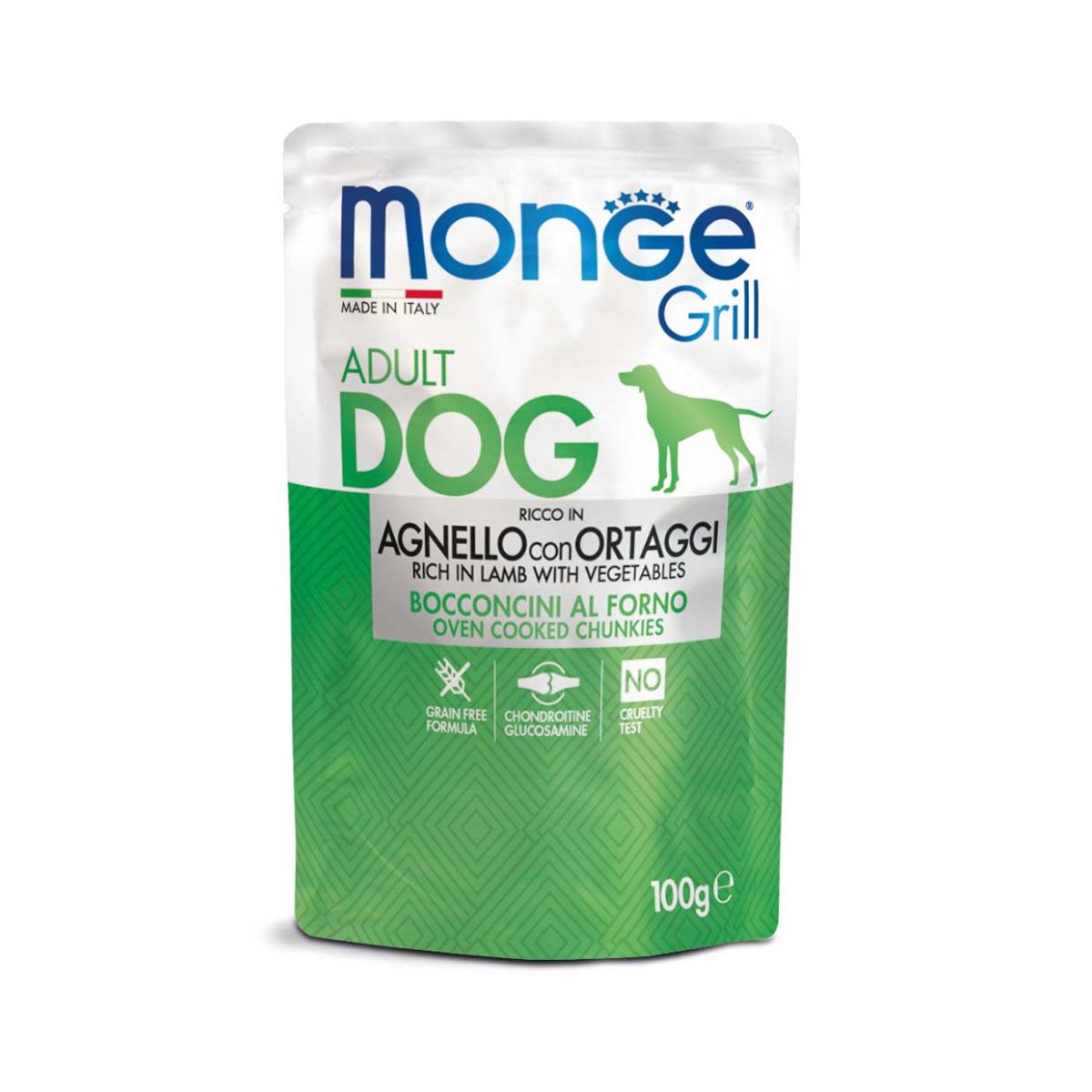Monge Canine Grill Cordero y vegetales sobre 100 g1