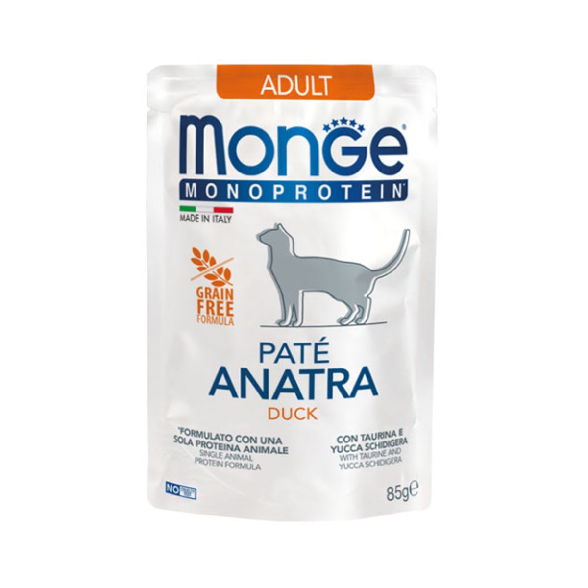 Monge Feline Adult Monoprotein Pato sobre 85 g1