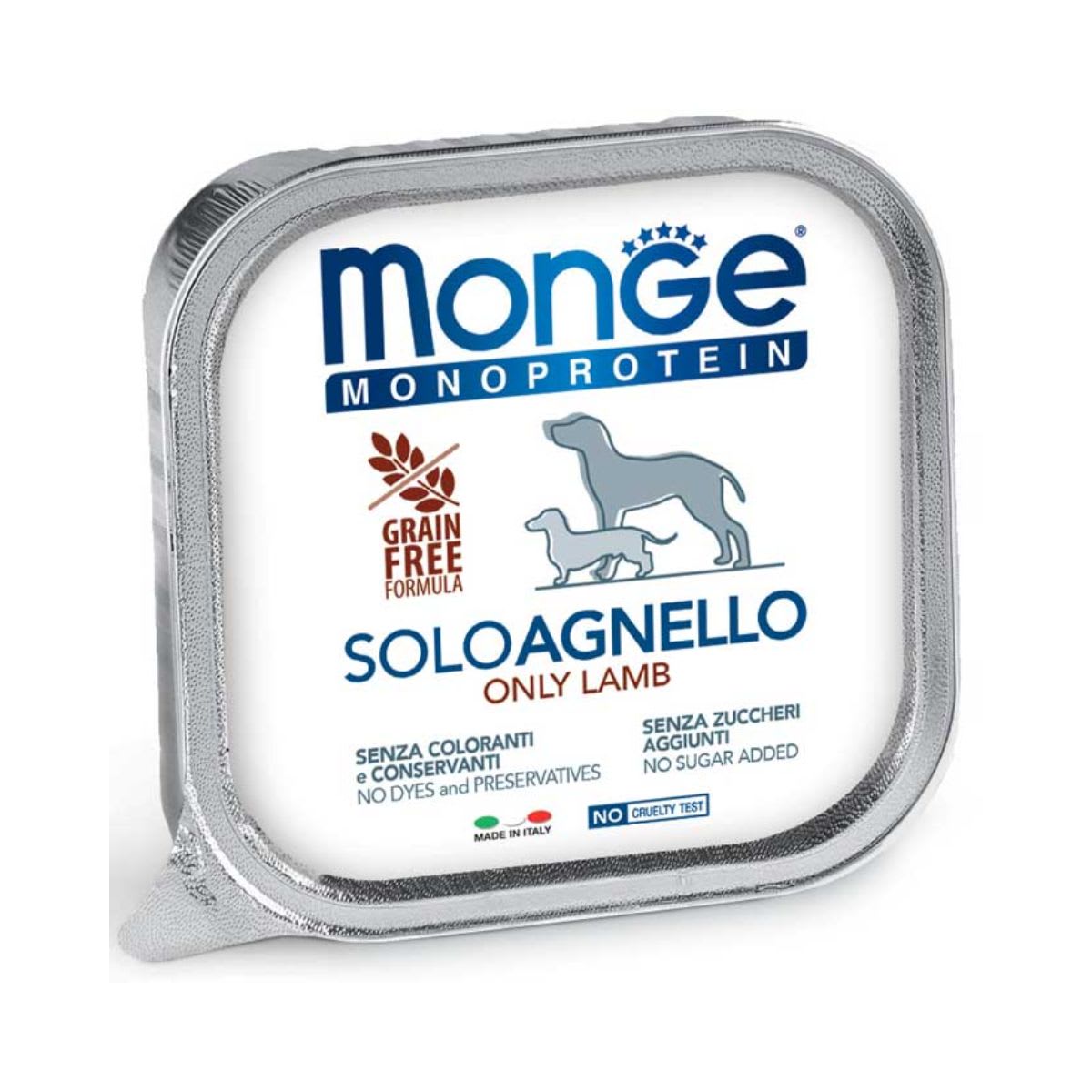 Monge Canine Adult Monoprotein Cordero alutray 150 g1