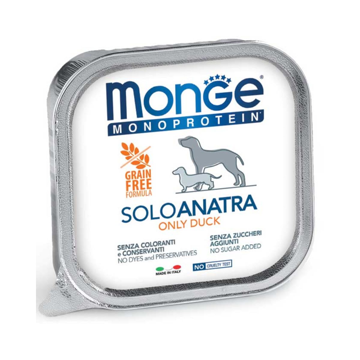 Monge Canine Adult Monoprotein Pato alutray 150 g1