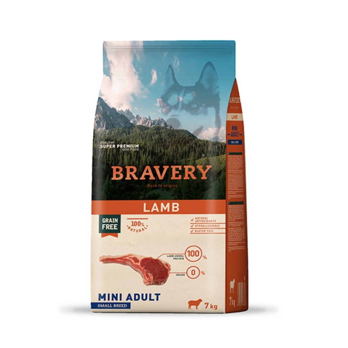 Bravery Lamb mini adult small breeds 2 kg1