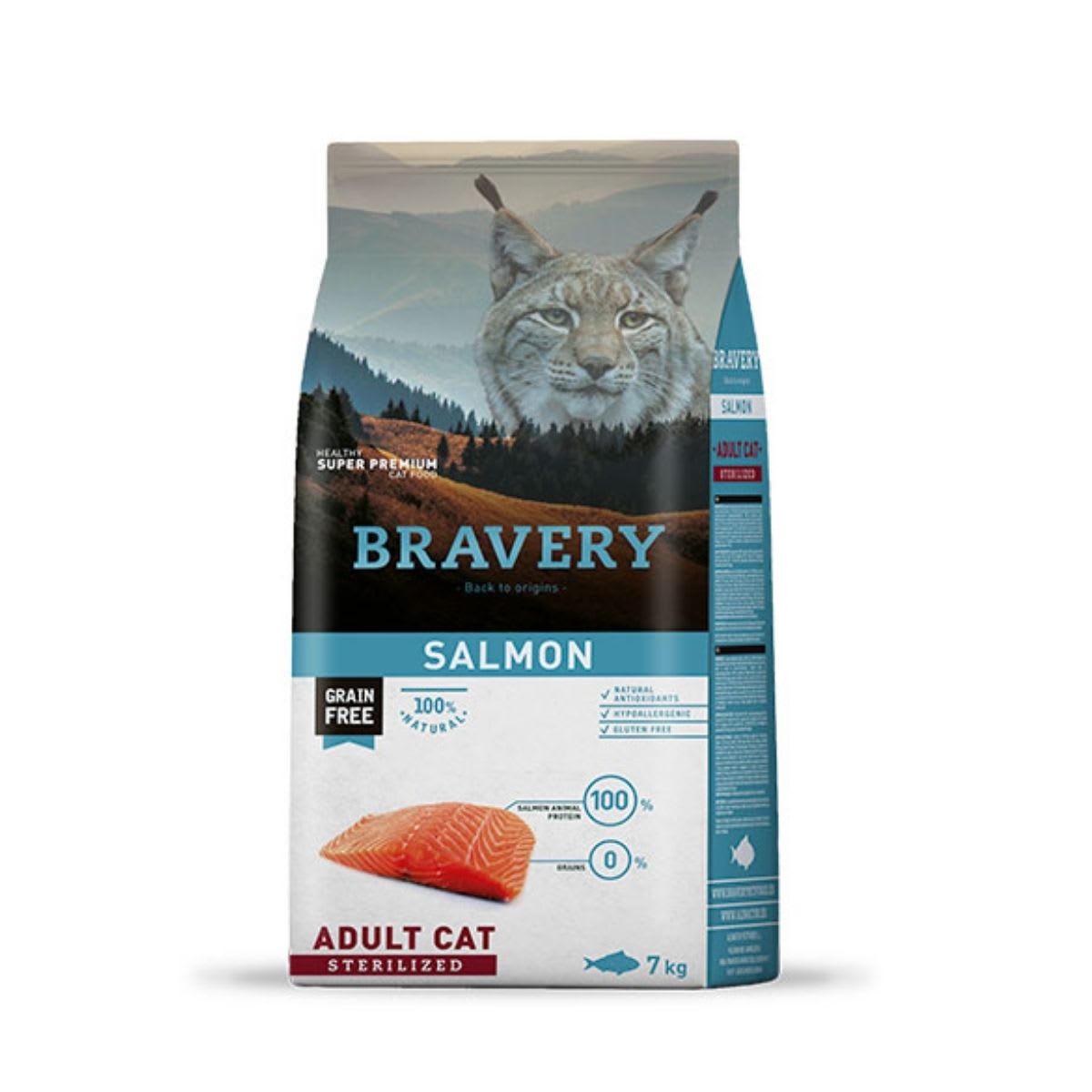 Bravery Salmon adult cat sterilized 2 kg2