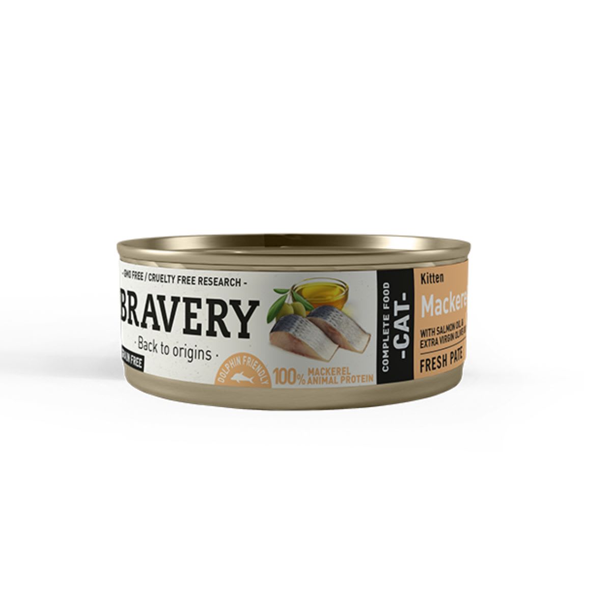Bravery Mackerel kitten wet food 70 gr1
