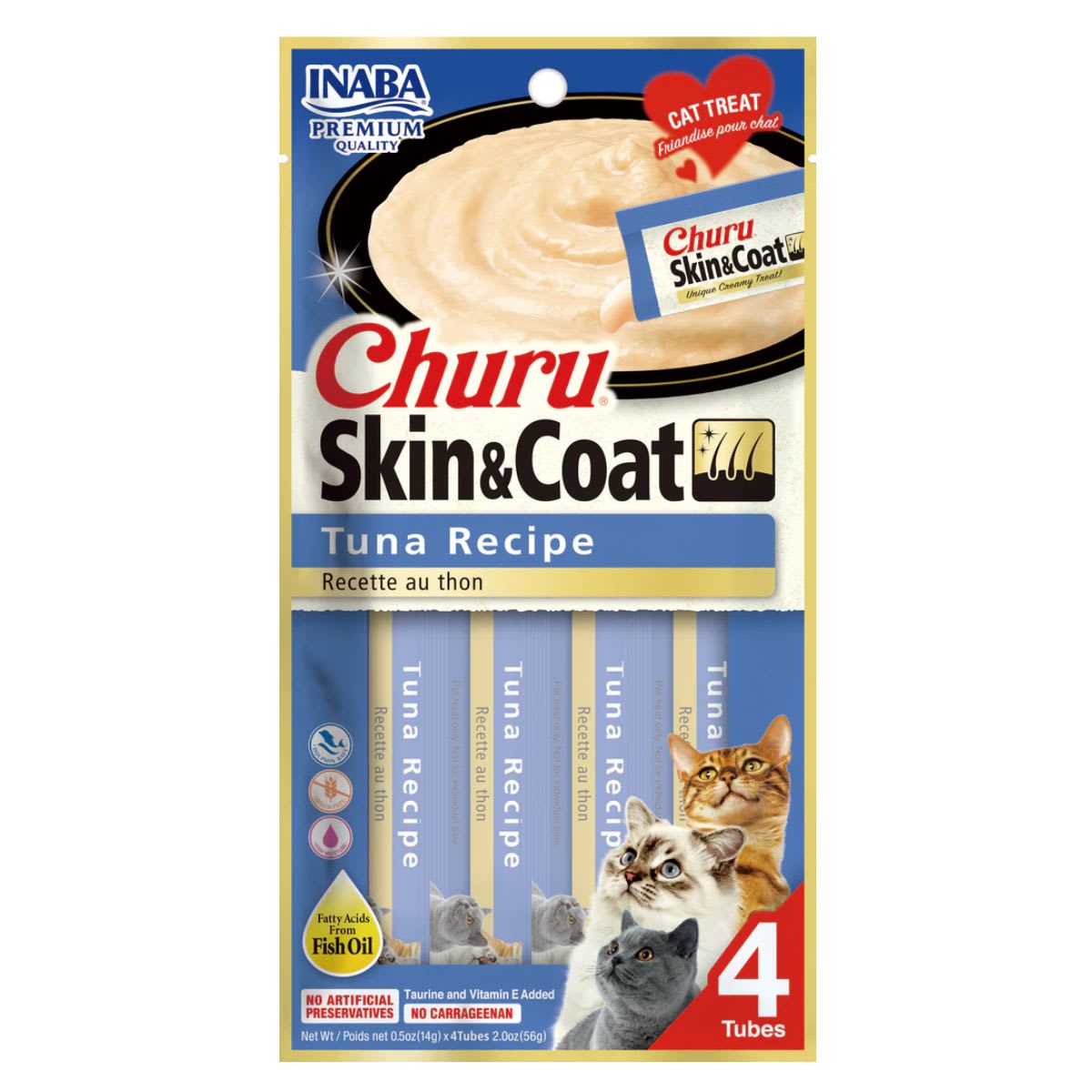 Churu Skin & Coat tuna recipe x 4 tubos1