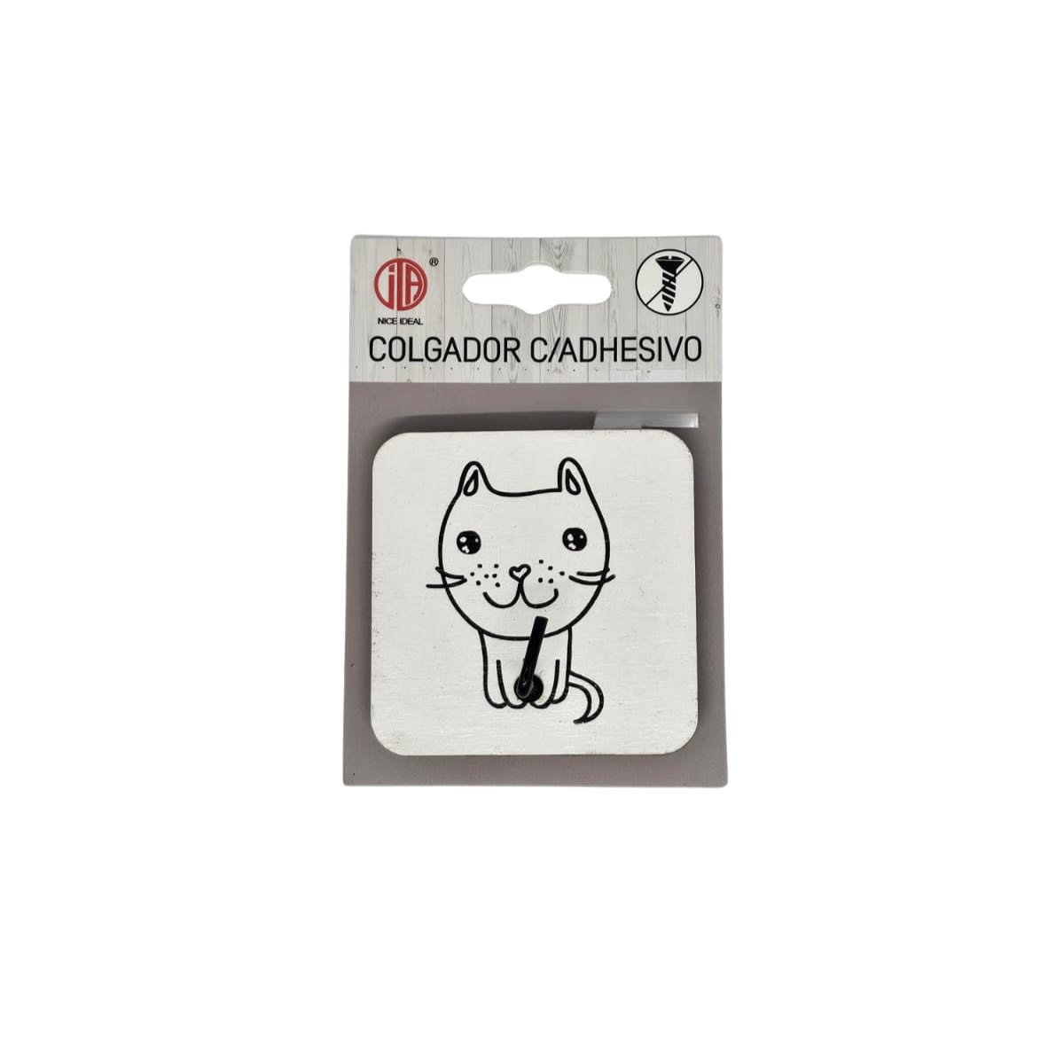 Colgador adhesivo de gato2