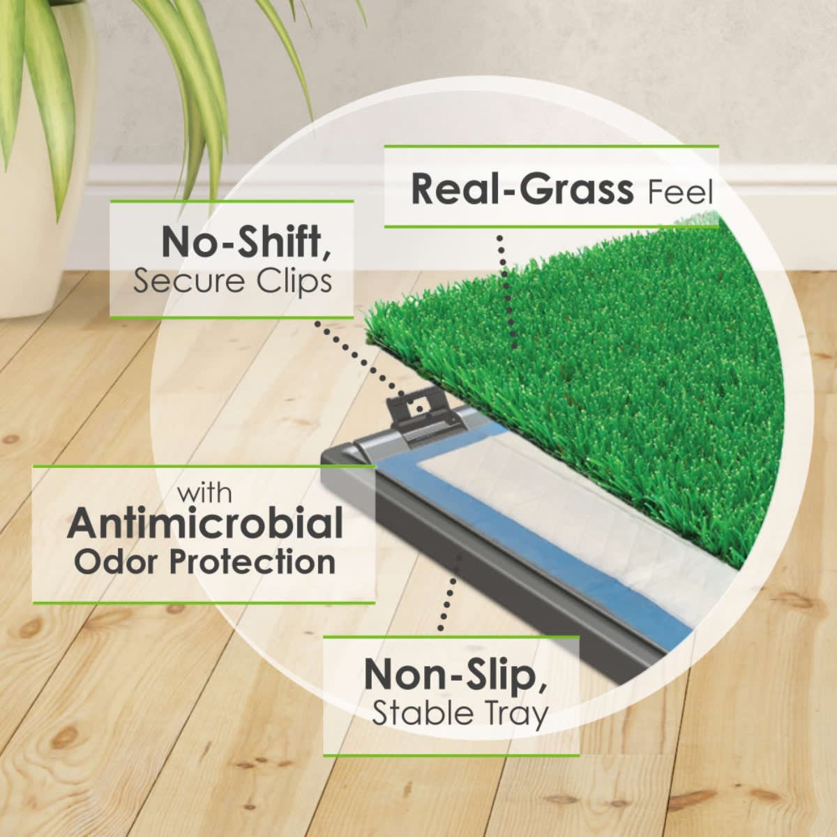 BAÑO PARA PERROS FOUR PAWS WEE-WEE PREMIUM PATCH PET POTTY2