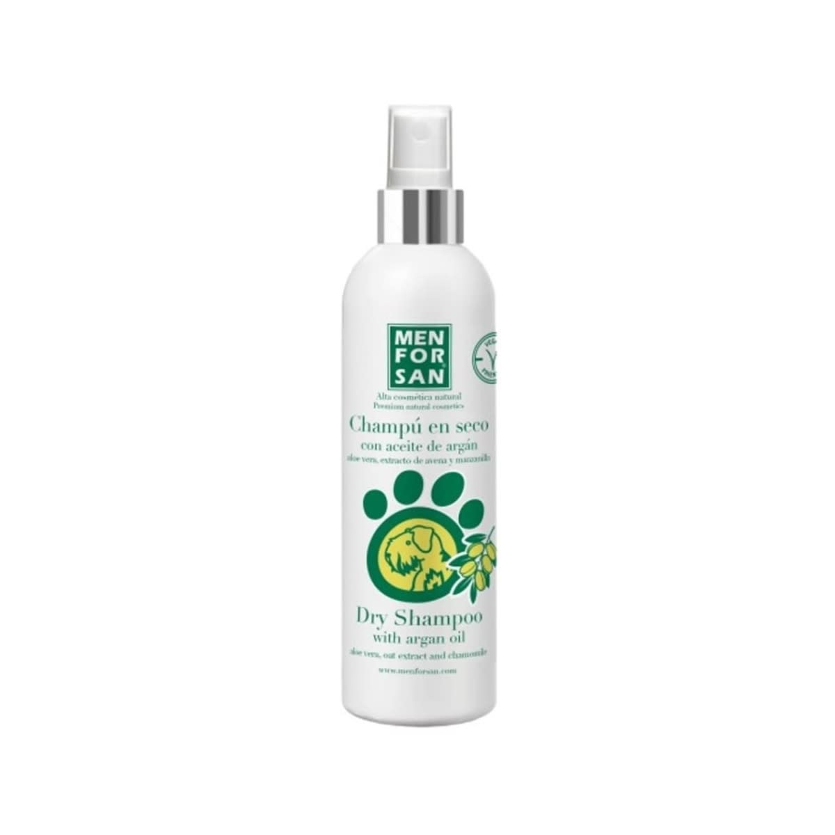 BAÑO SECO MEN FOR SAN CON ARGAN PARA PERROS 250 ML1