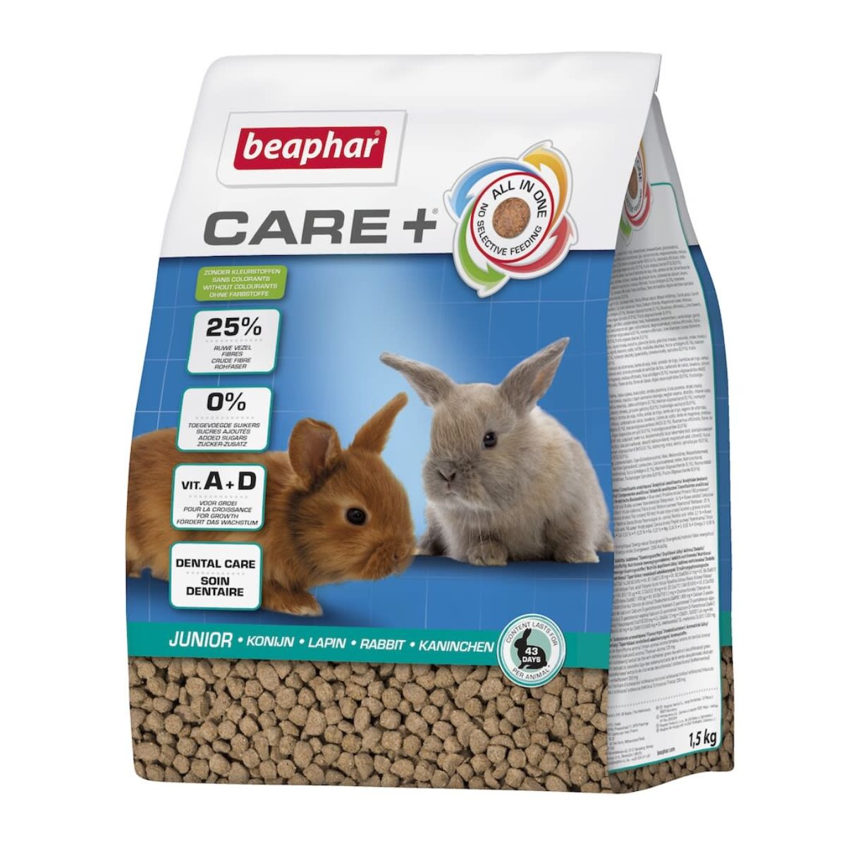 BEAPHAR CARE+ RABBIT JUNIOR 1.5 KG1