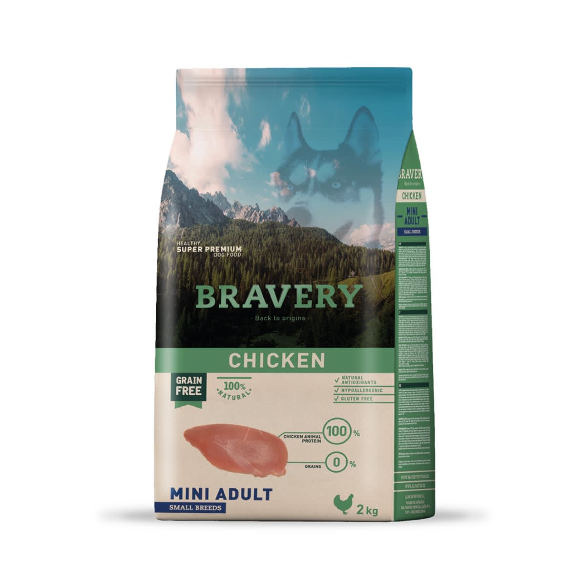 BRAVERY CHICKEN MINI ADULT SMALL BREEDS 2 KG1