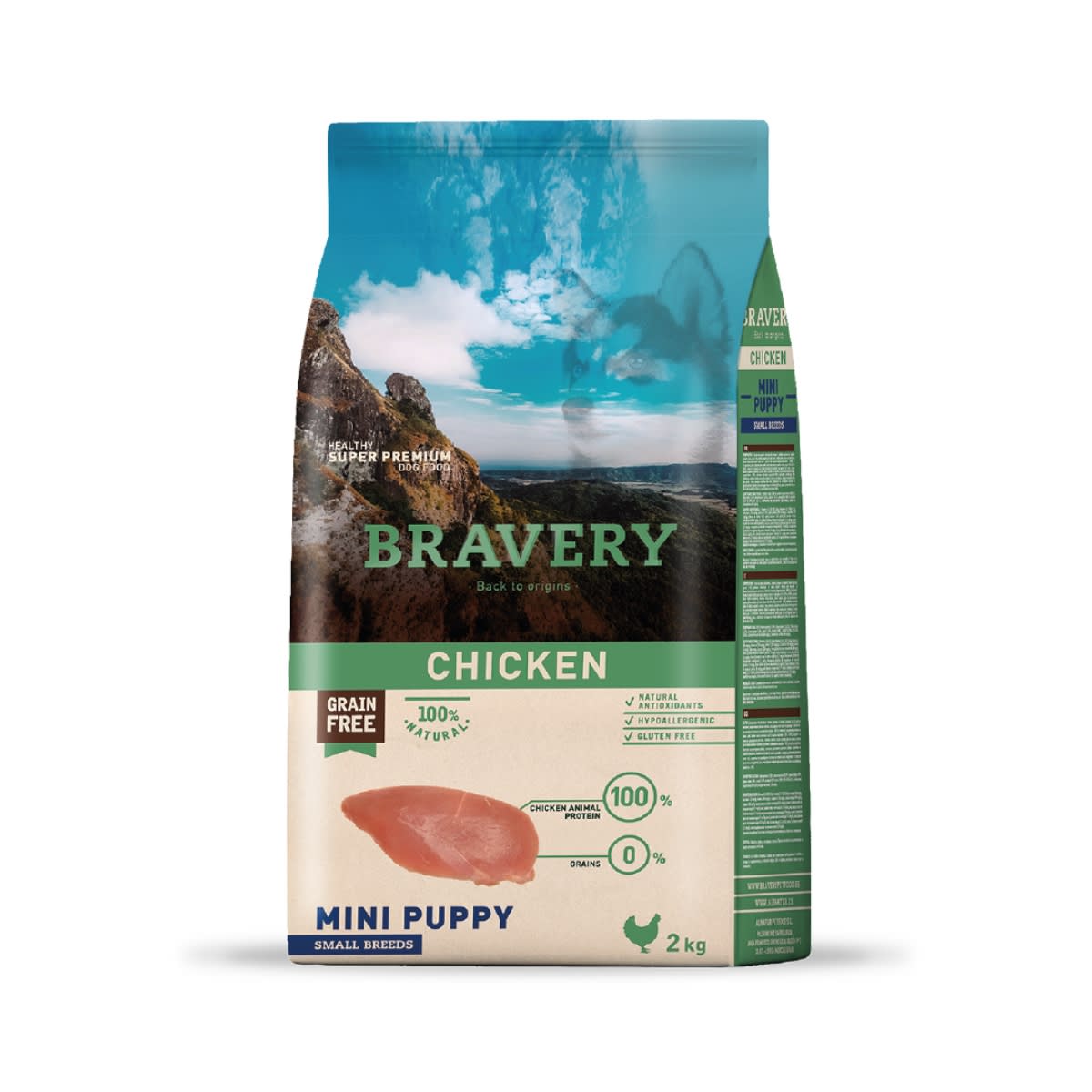 BRAVERY CHICKEN MINI PUPPY SMALL BREEDS 2 KG1