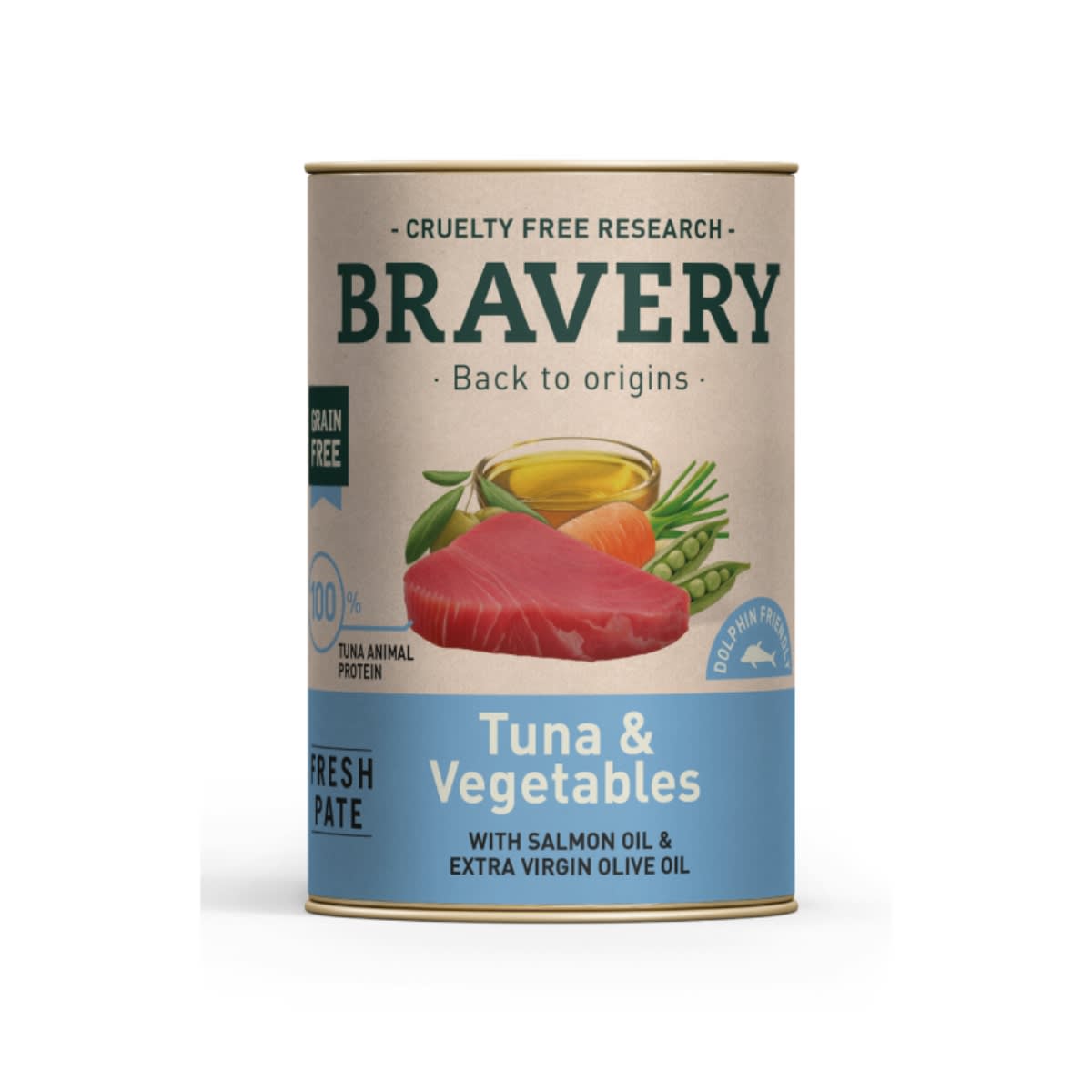 BRAVERY DOG LATA TUNA & VEGETABLES 290 GR1