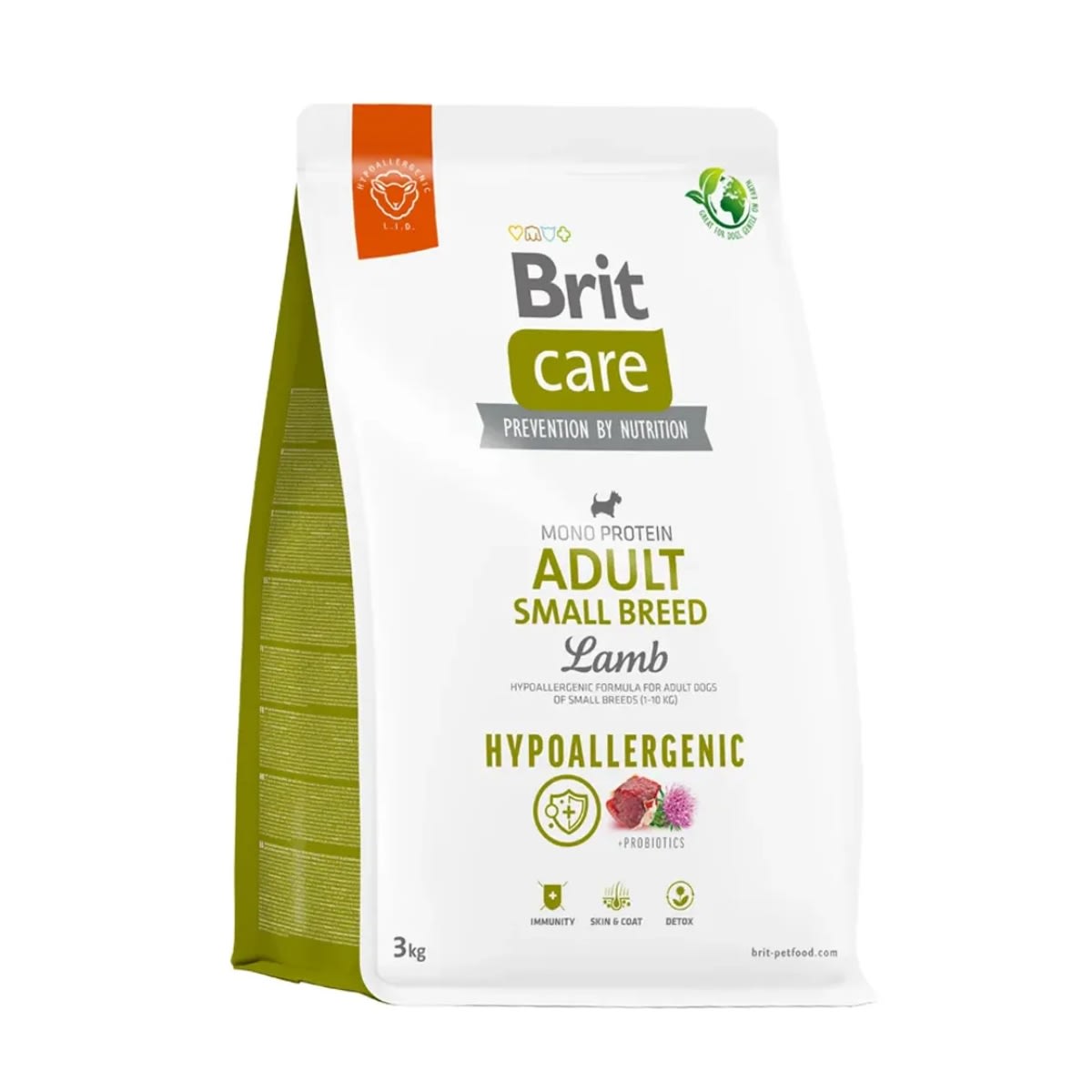 Brit Care Dog Hypoallergenic Adult Small breed Lamb1