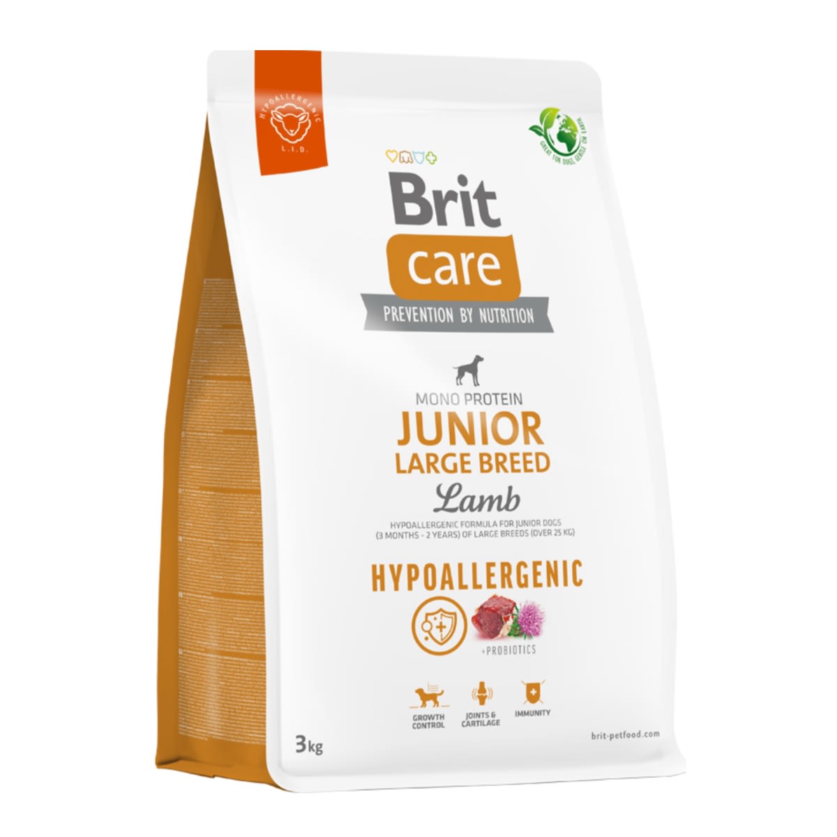 BRIT CARE DOG HYPOALLERGENIC JUNIOR LARGE BREED LAMB 3 KG1