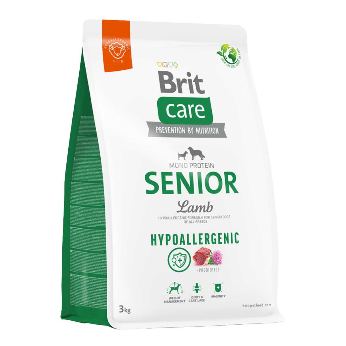 Brit Care Dog Hypoallergenic Senior Lamb1