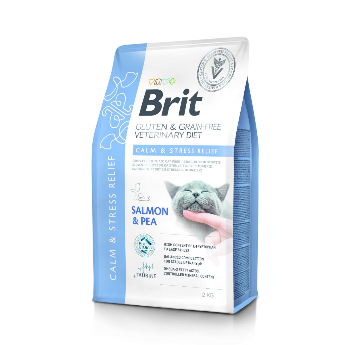BRIT GF VET DIETS CAT CALM & STRESS RELIEF 2 KG1