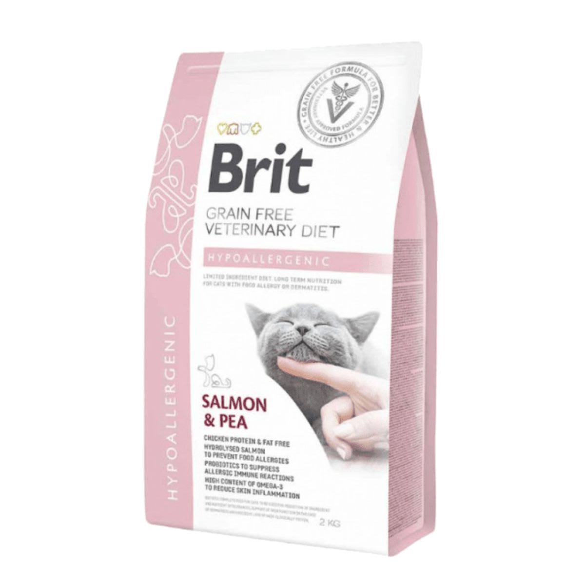 Brit GF Vet Diets Cat Hypoallergenic 2 kg1