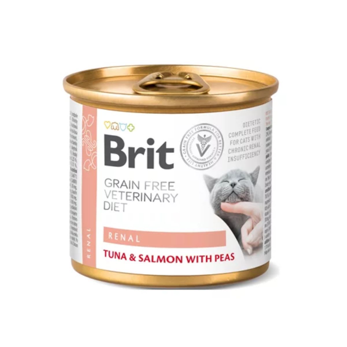 Brit GF Vet Diets Cat Renal lata1