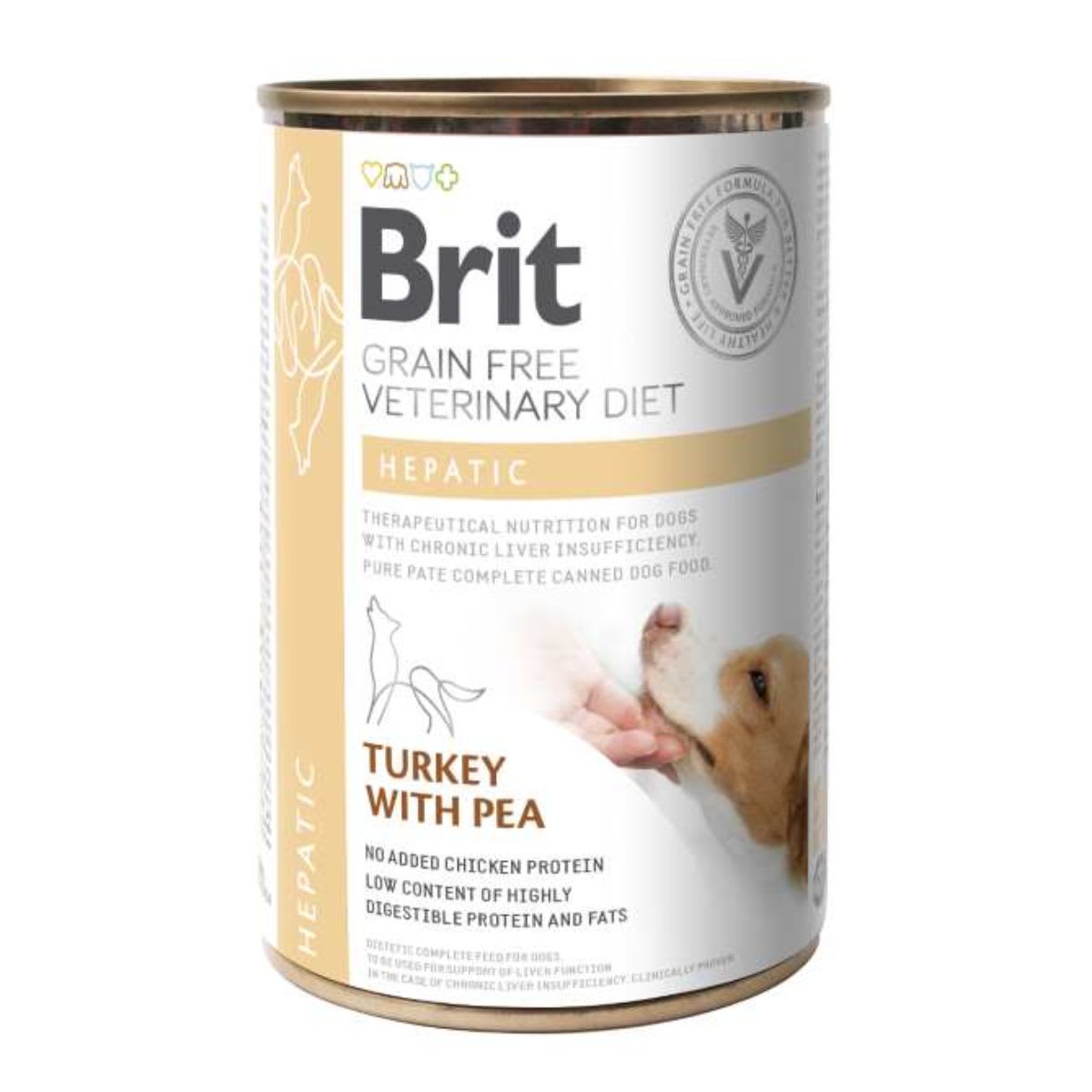 Brit GF Vet Diets Dog Hepatic lata 400 gr1